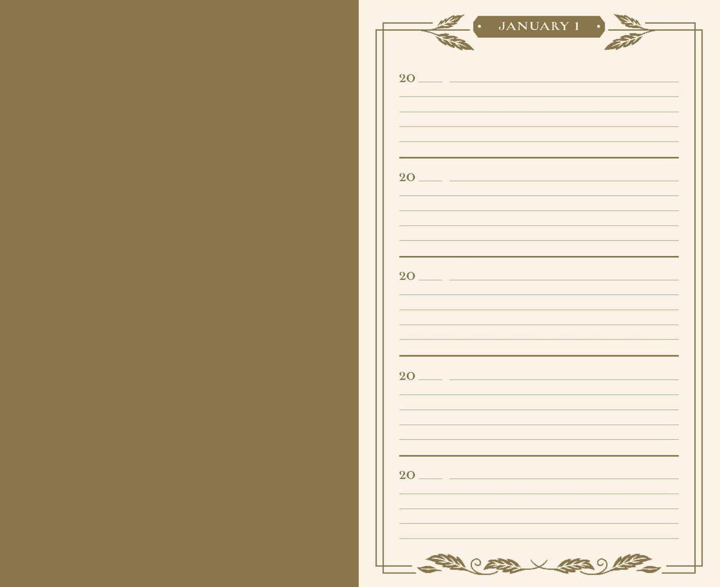 Gilded One Line a Day Journal