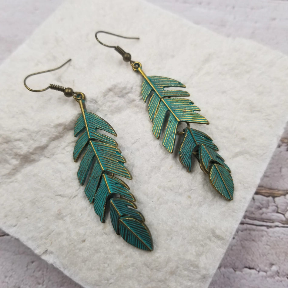 Vintage Leaf Earrings