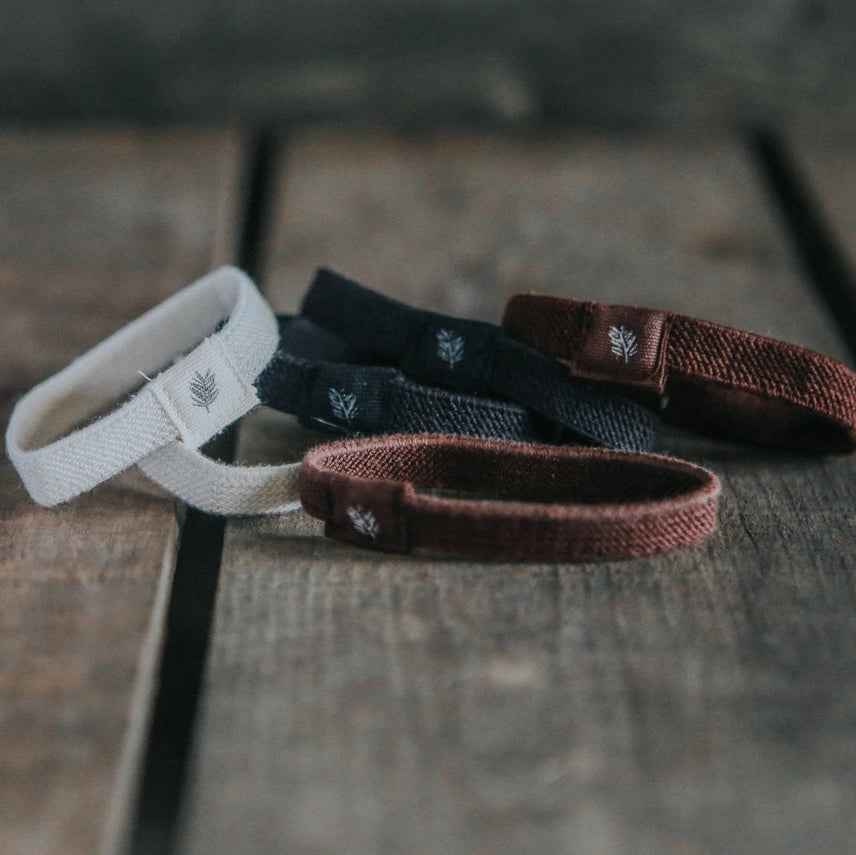 Plastic Free Hair Ties - Naturals