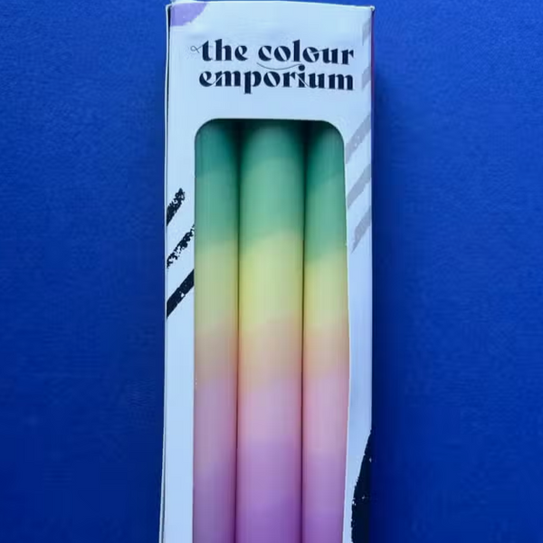 Unicorn Rainbows Dip Dye Candles