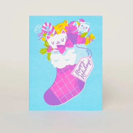 Stocking Stuffer Greeting Card cinder + salt