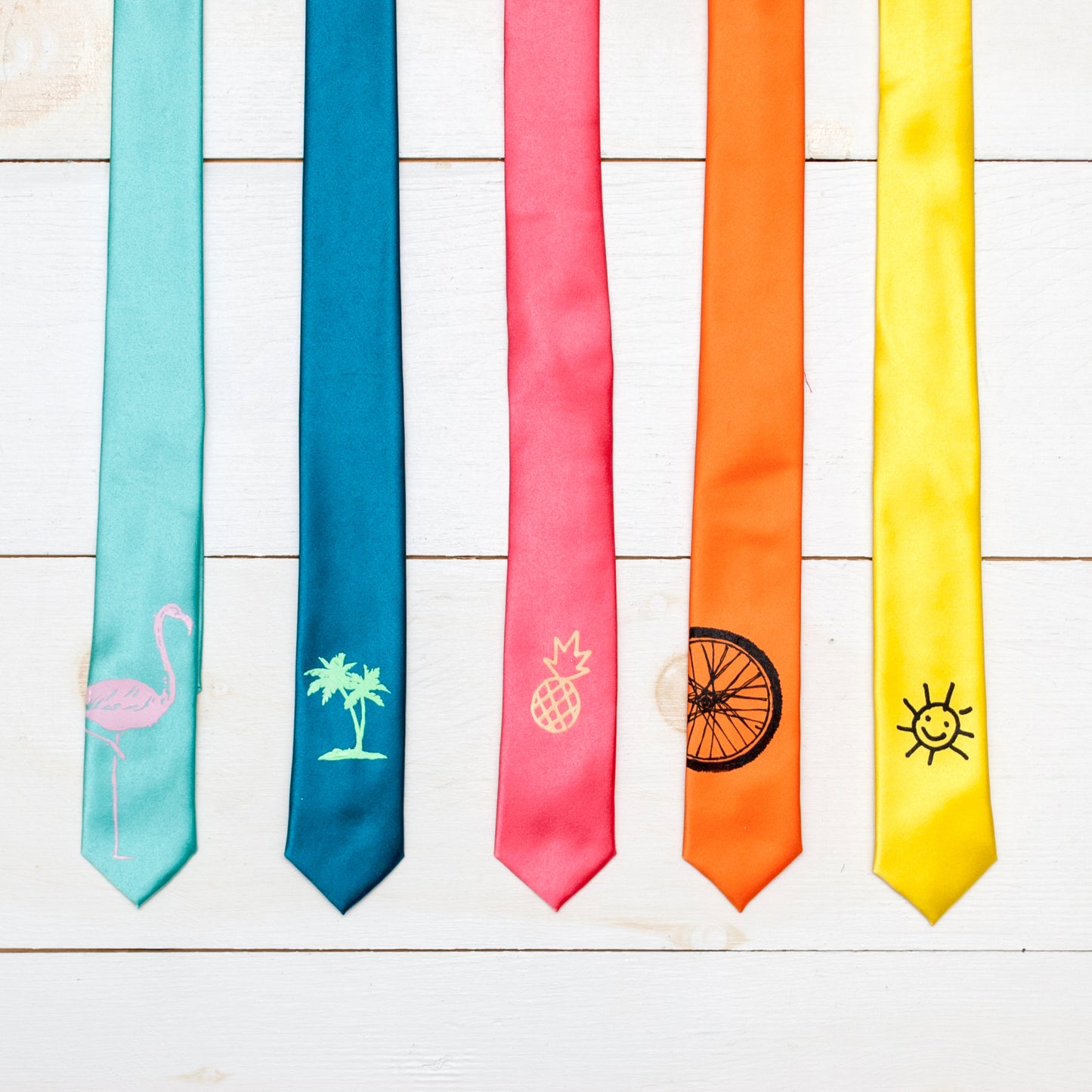 The Sun Skinny Tie - Lemon