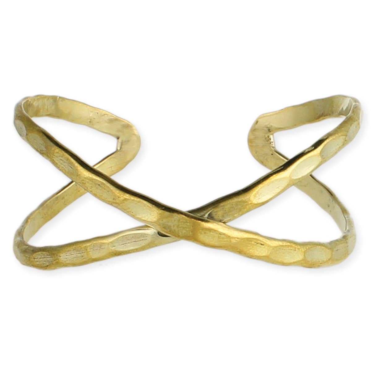 Hammered Criss Cross Cuff