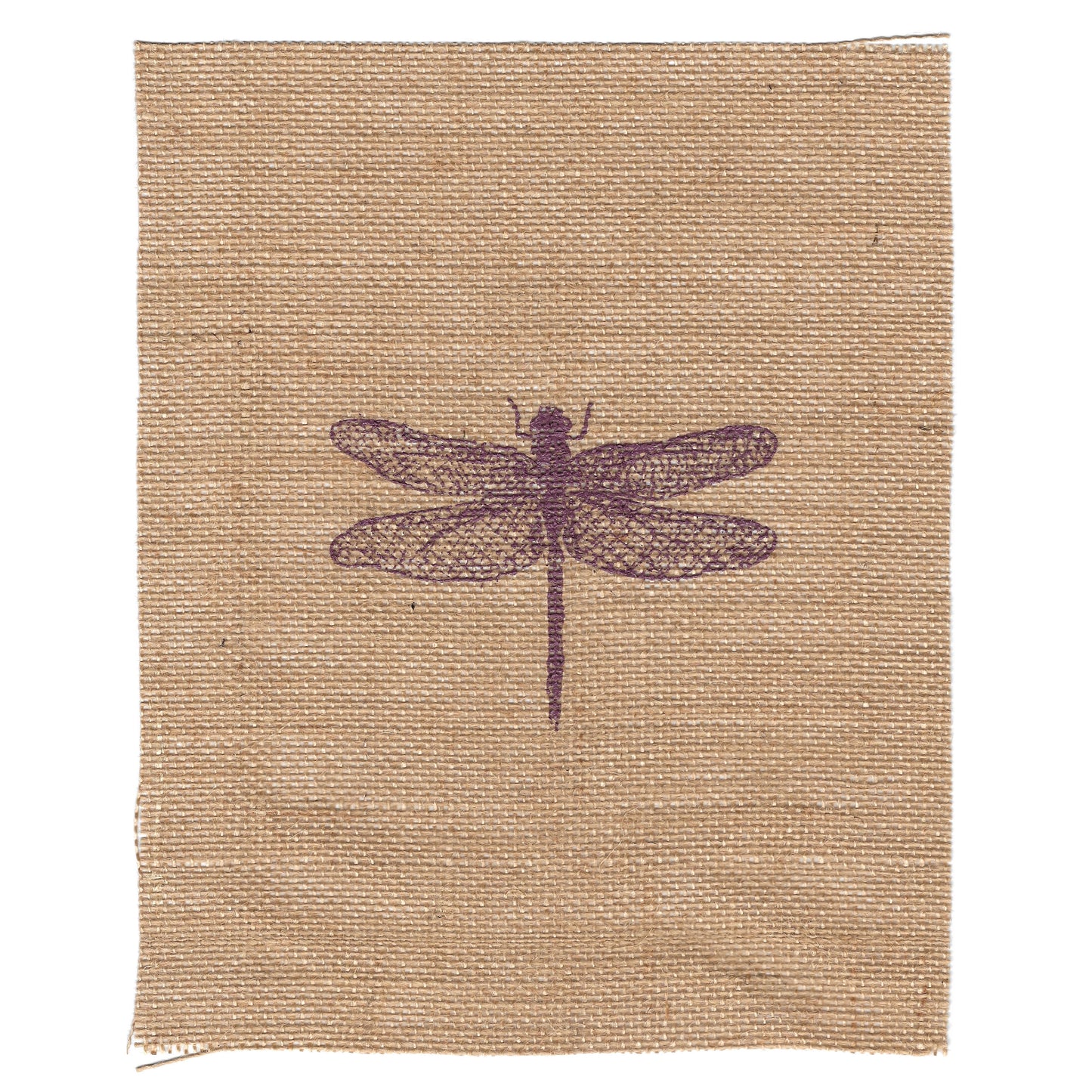 Dragonfly 8x10 Burlap Art Print