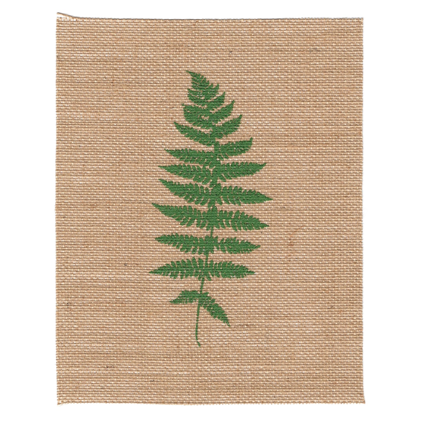 Fern 8x10 Burlap Art Print