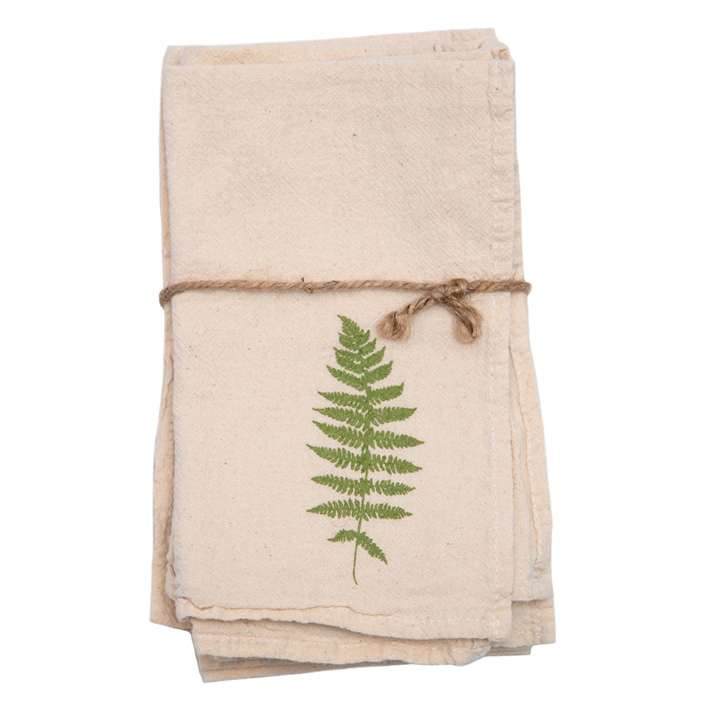 Fern Cloth Napkins - set of 4