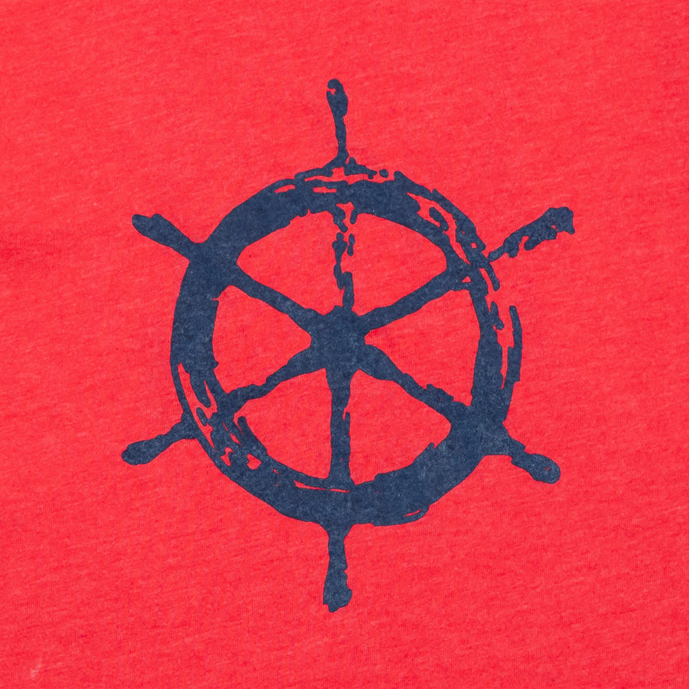 Ships Wheel Crop Racerback