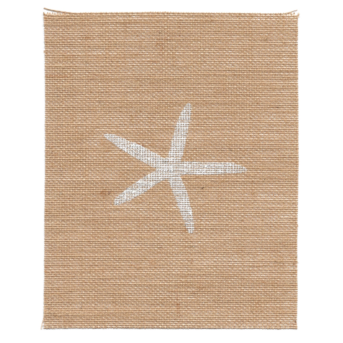 Weathered Sea Star 8x10 Burlap Art Print