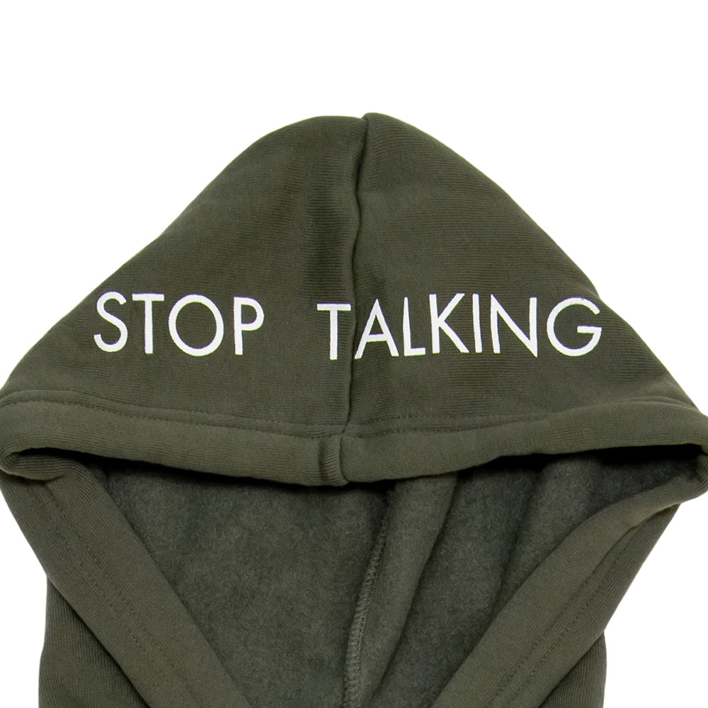 Stop Talking Crop Hoodie