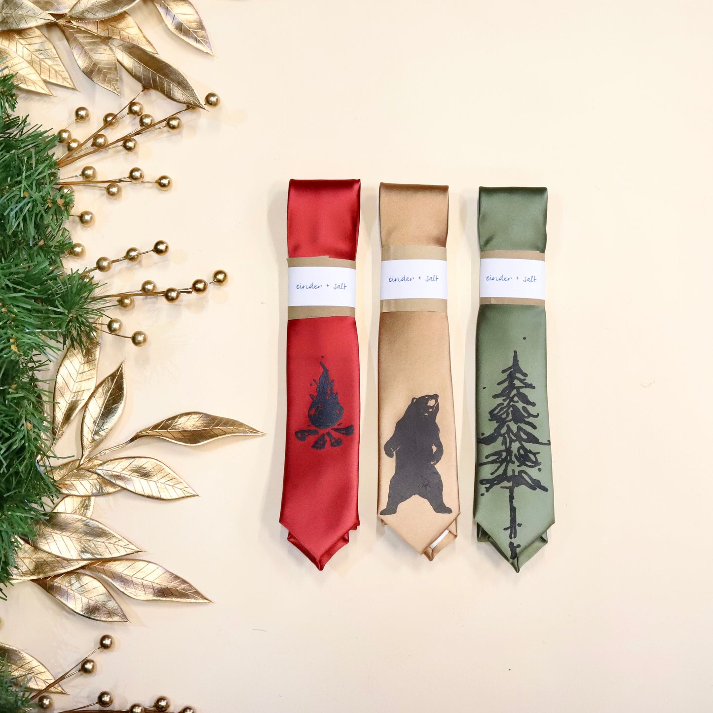 Campfire Skinny Tie - Rust