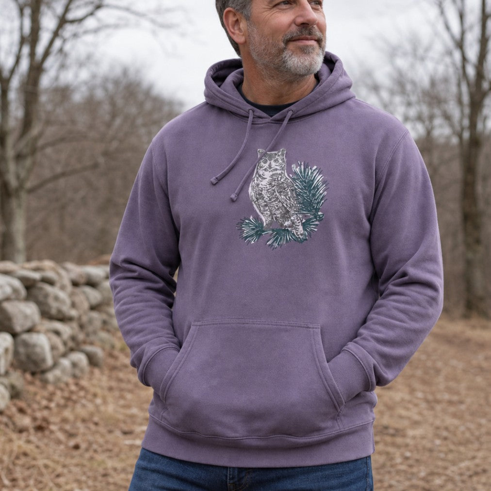 Horned Owl Washed Hoodie