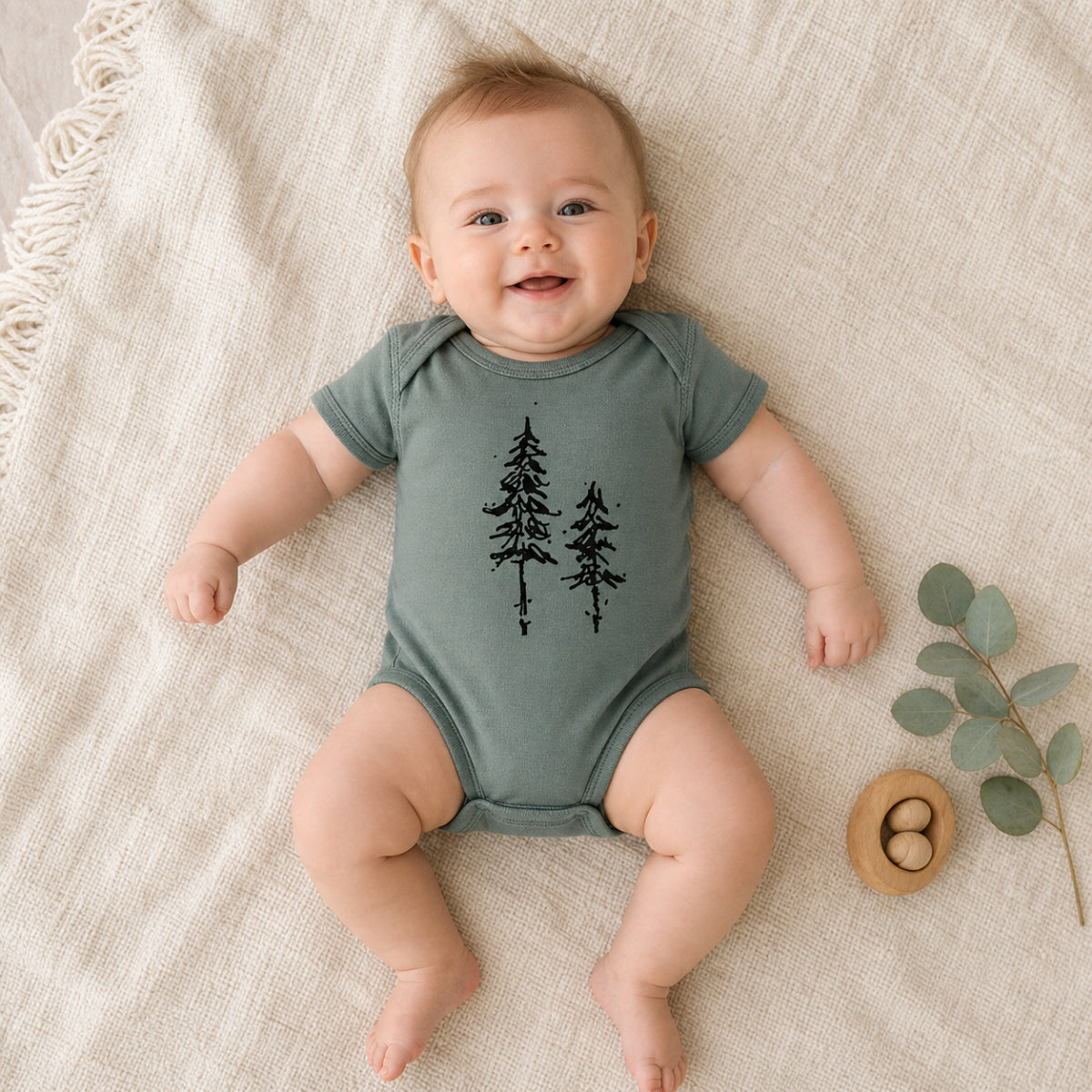 Pine Trees Onesie