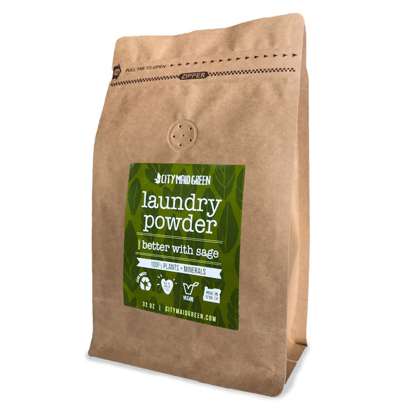 Plant-Based Laundry salt Powder – cinder Better - Sage With 