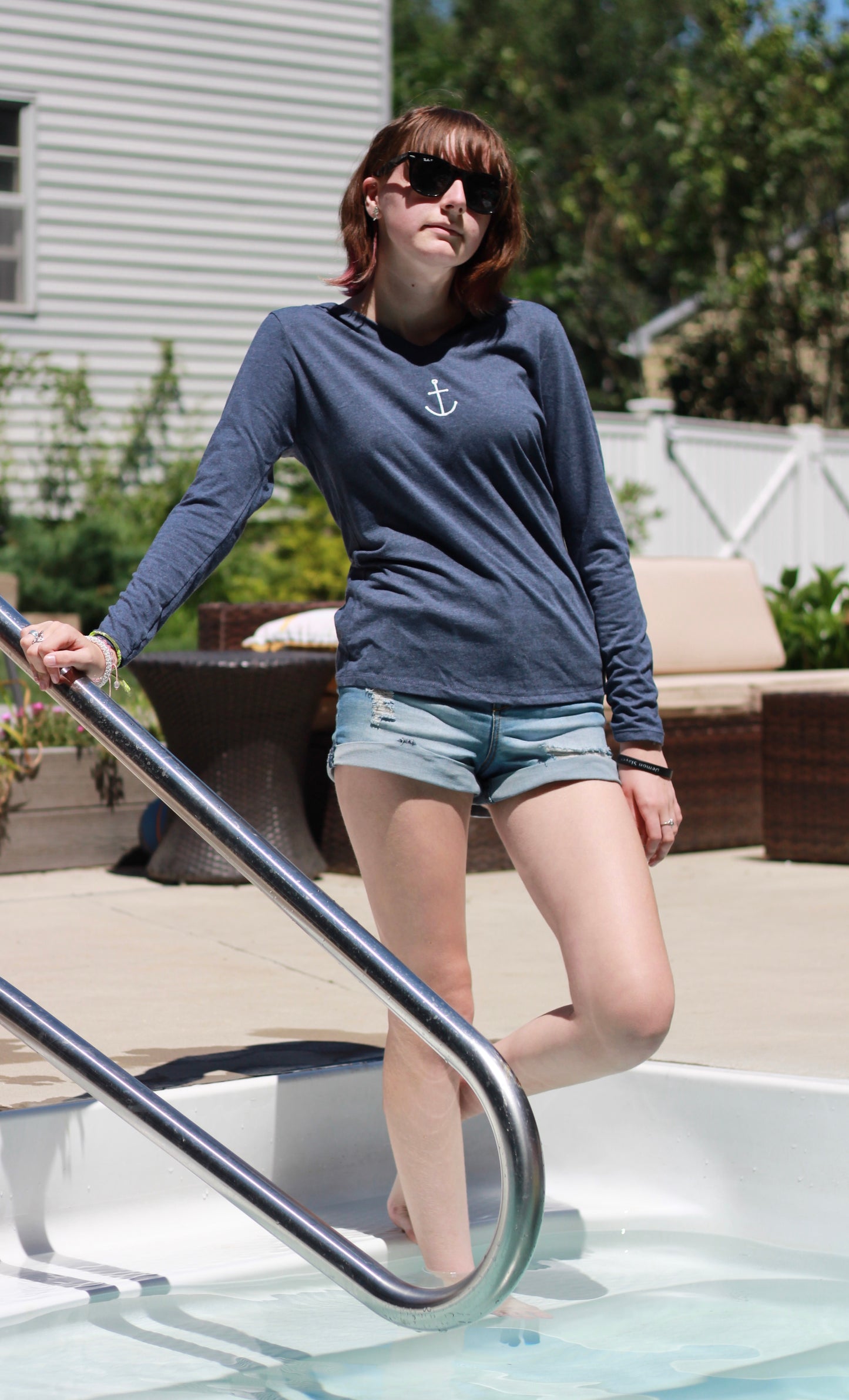 Tiny Anchor Lightweight Hoodie