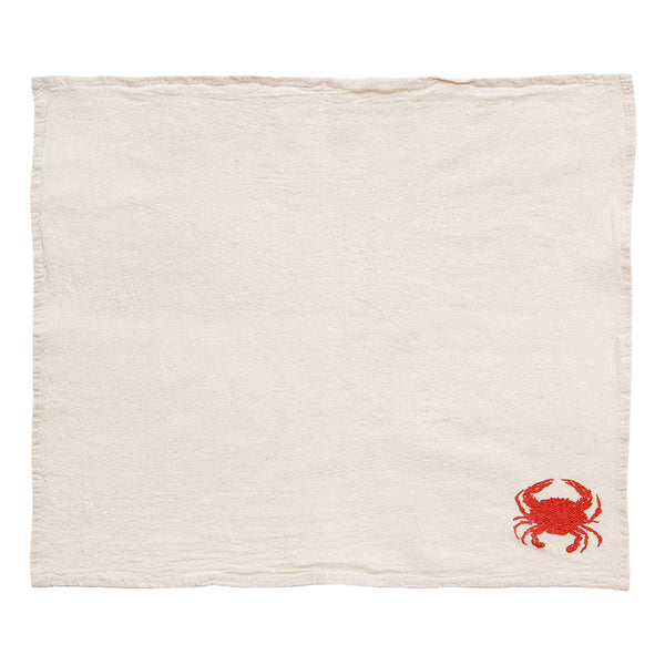 Crab Cloth Napkins - set of 4