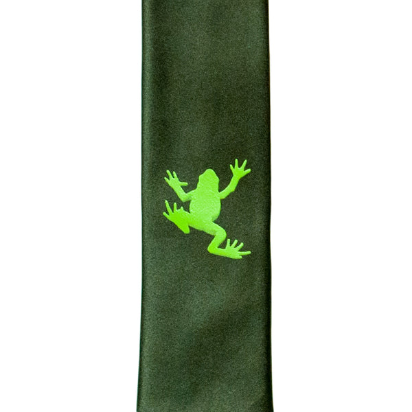 Frog Skinny Tie - Army Green