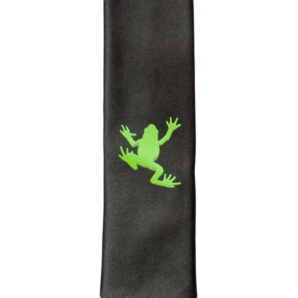 Frog Skinny Tie - Charcoal