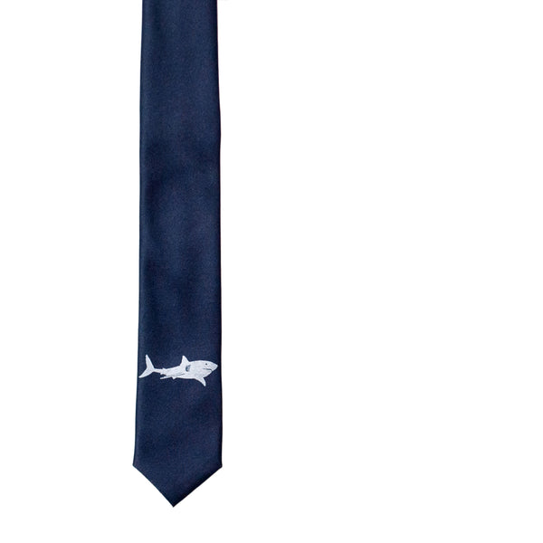 Great White Shark Skinny Tie