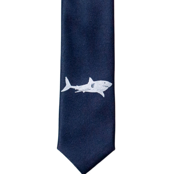 Great White Shark Skinny Tie