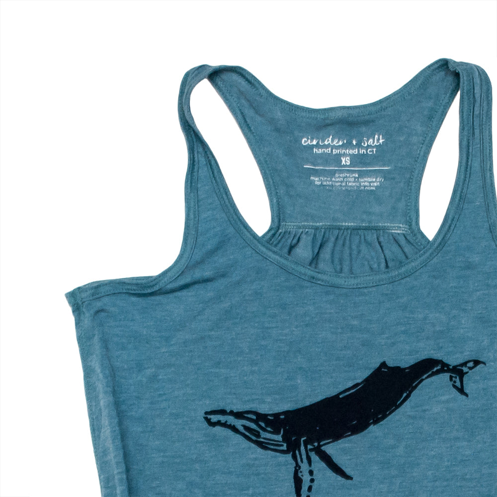Humpback Whale Ladies Flowy Tank