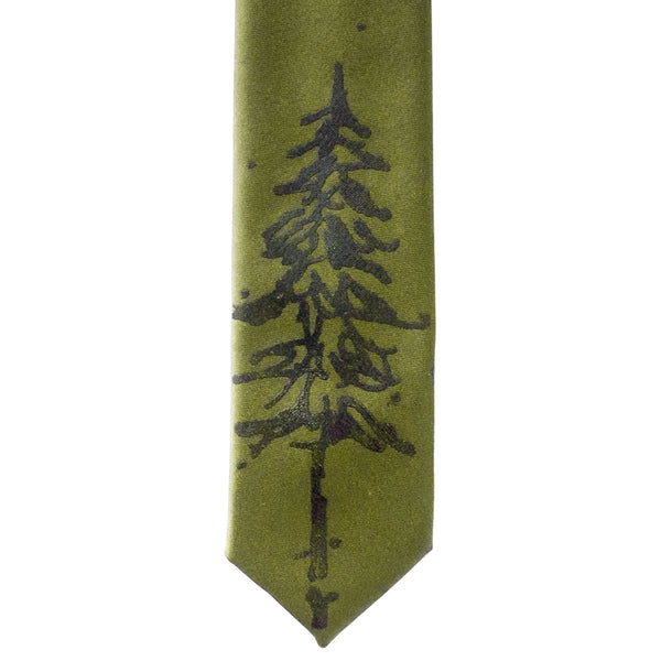 Pine Tree Skinny Tie
