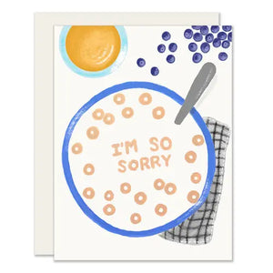Sorry Cereal Greetings Card