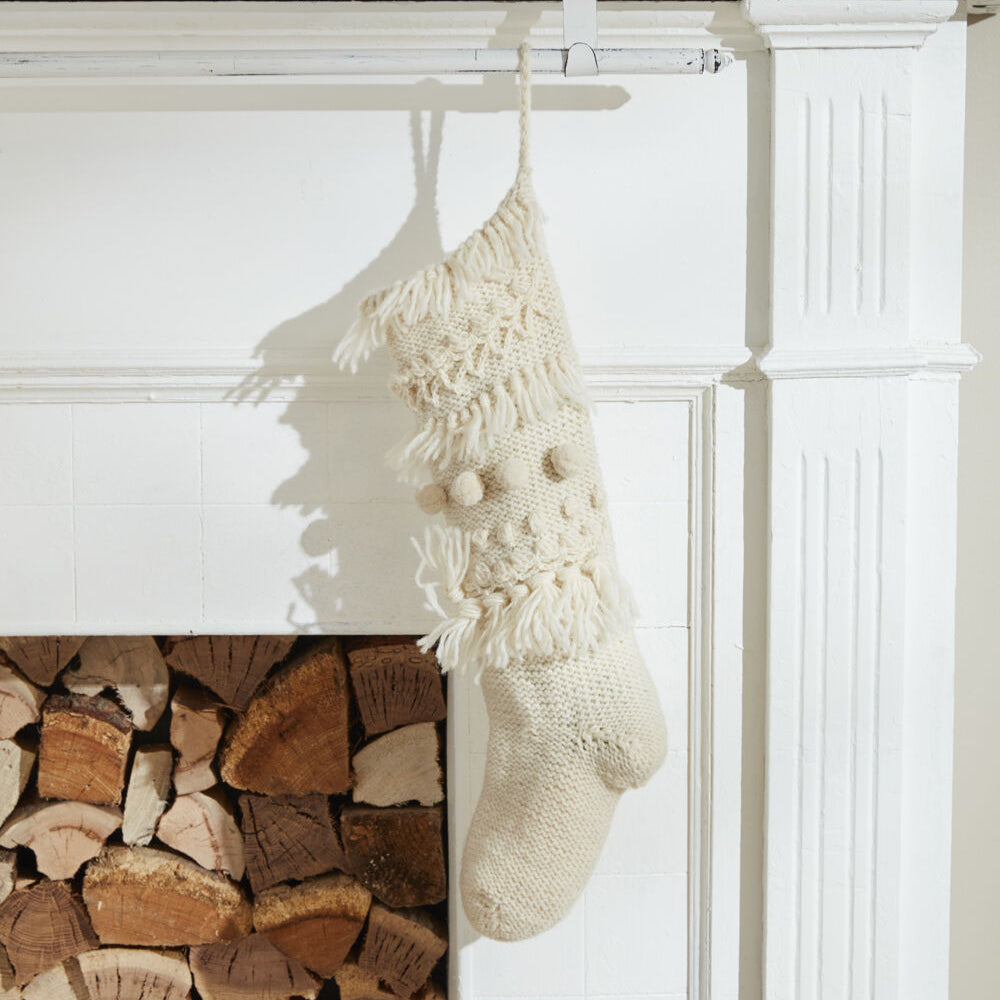 Hand Knit Stocking
