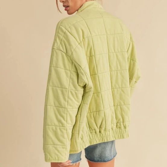 Spring Green Quilted Jacket