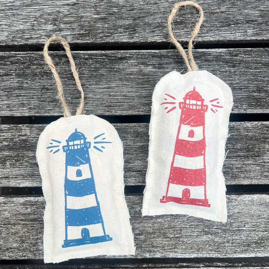Rustic Lighthouse Ornament