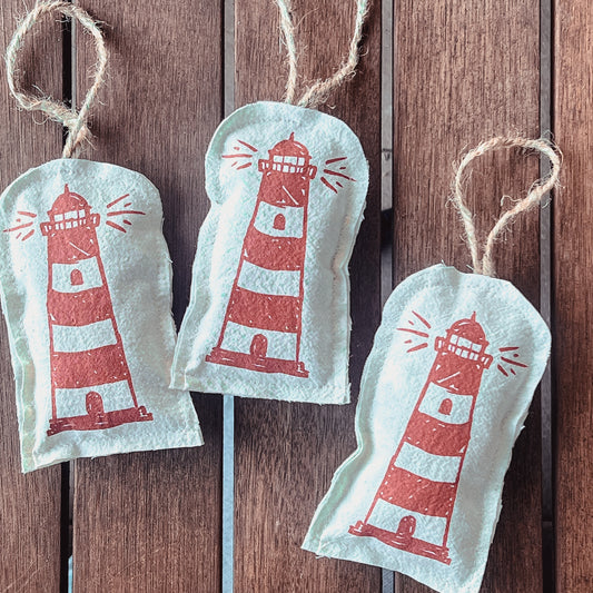 Rustic Lighthouse Ornament