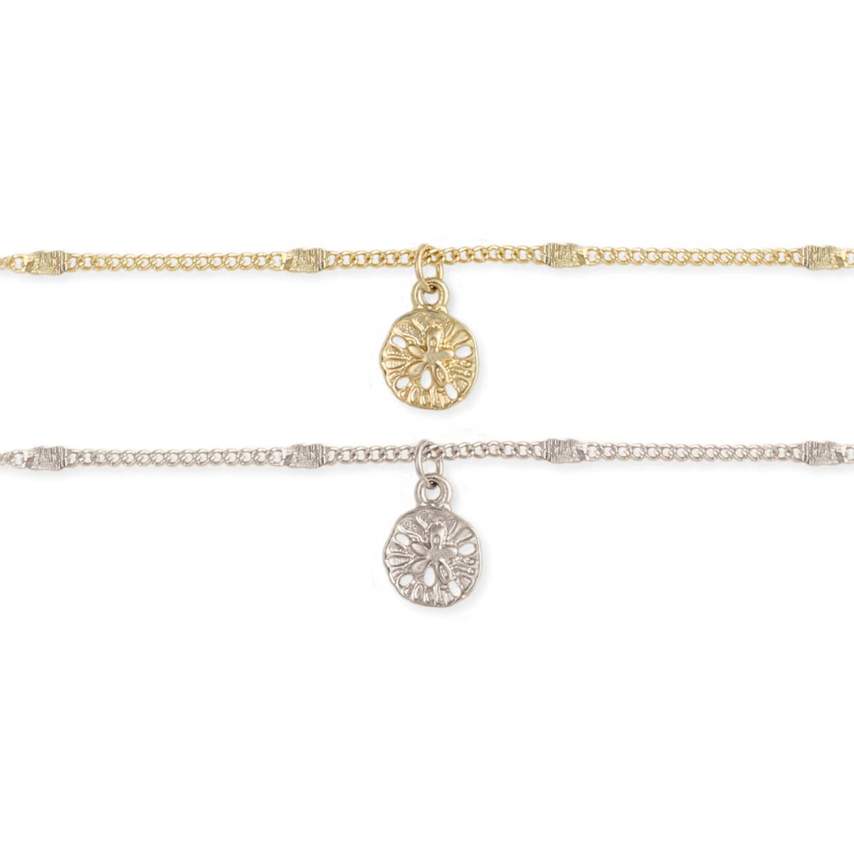 Sand Dollar Charm Anklet