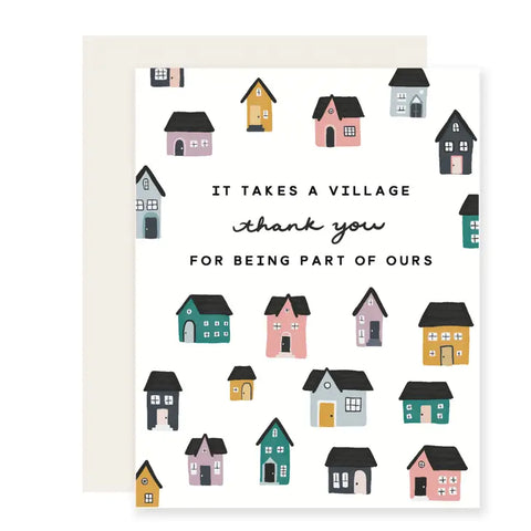 Thank You Village Greetings Card
