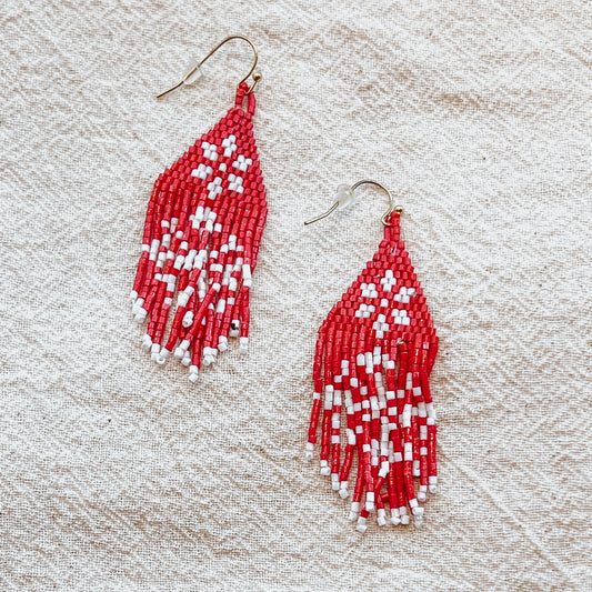 Fairisle Snowflake Earrings