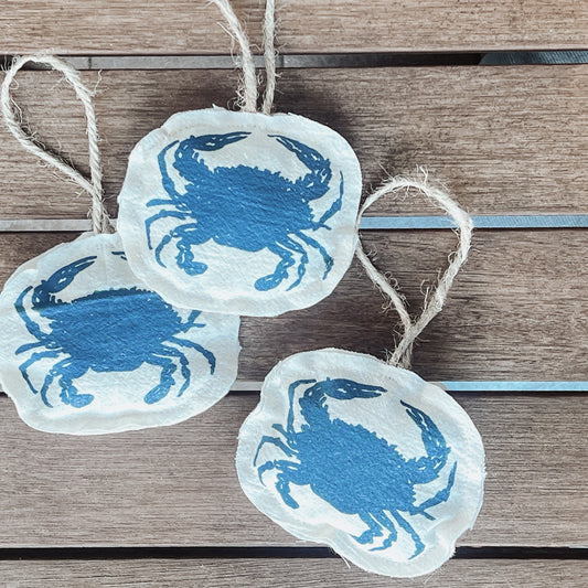 Rustic Crab Ornament