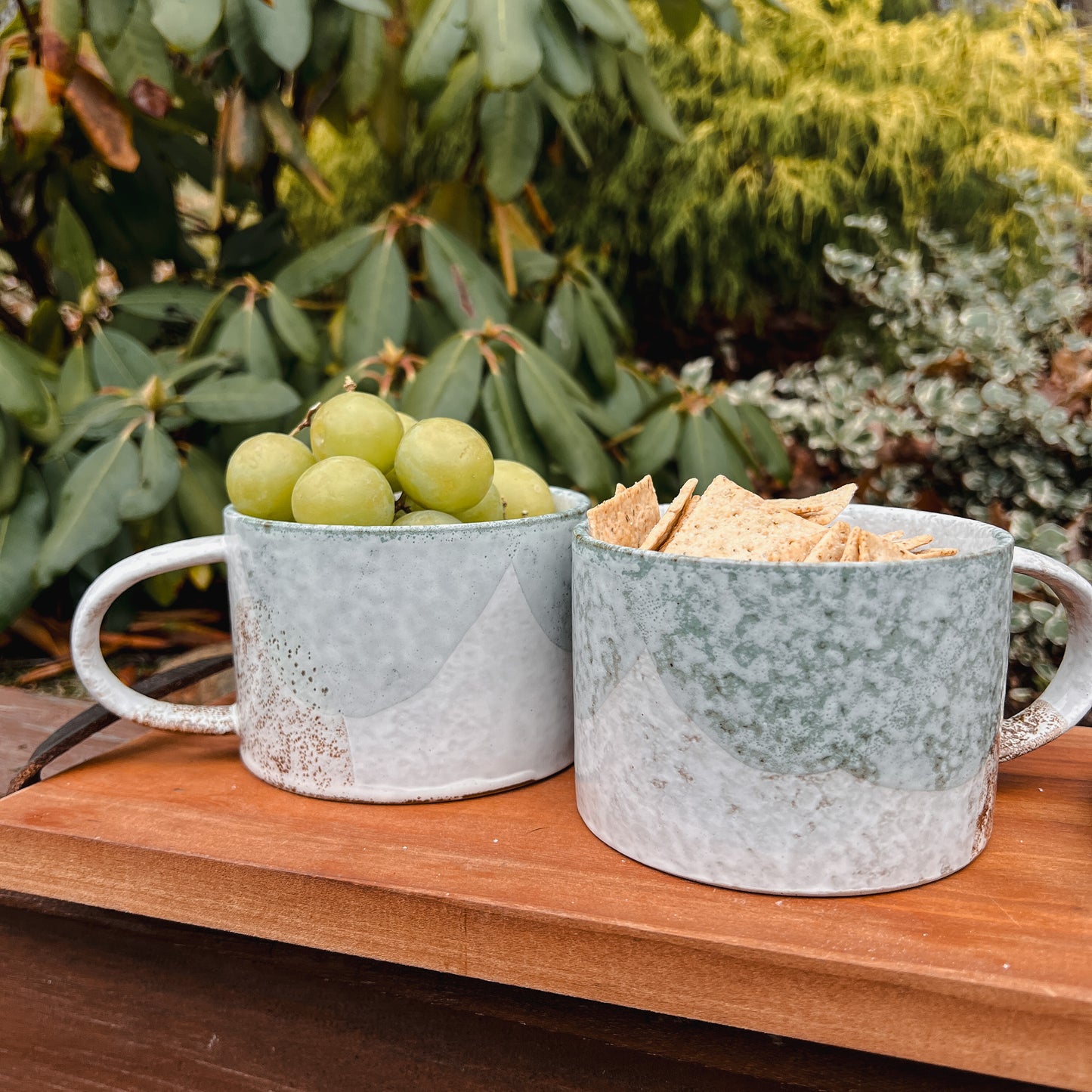 Earthy Dipped Stoneware Mug
