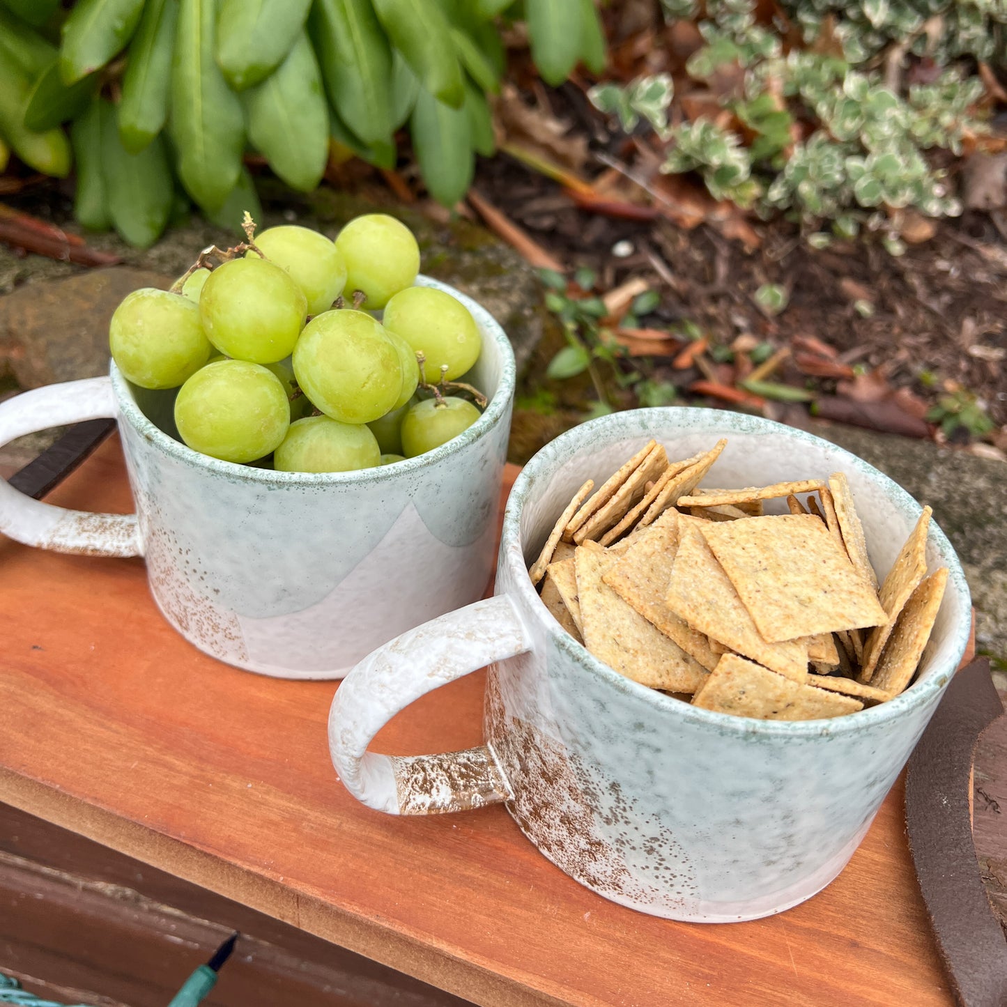 Earthy Dipped Stoneware Mug