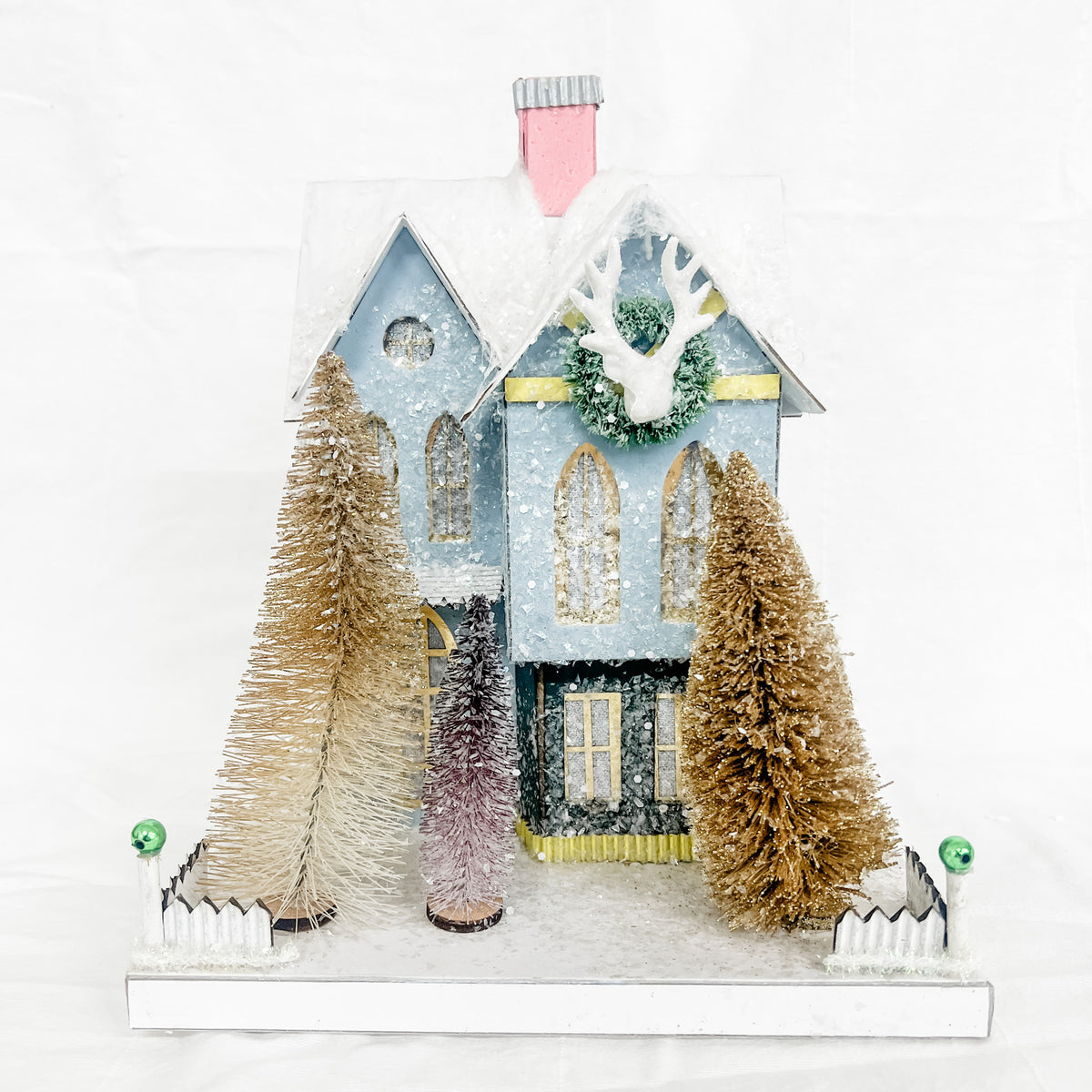 Frosted Mansionette Village House