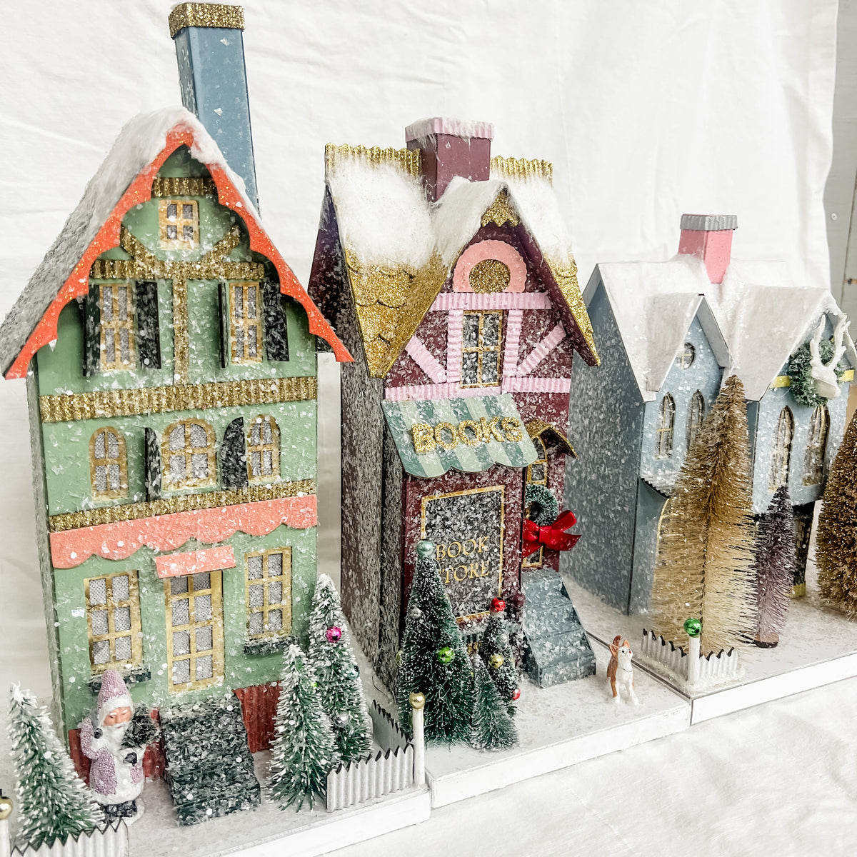 Frosted Mansionette Village House