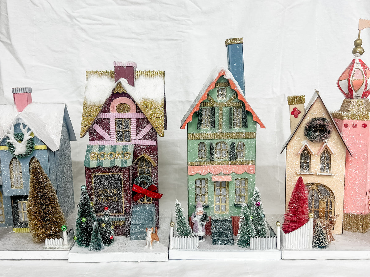 Frosted Mansionette Village House