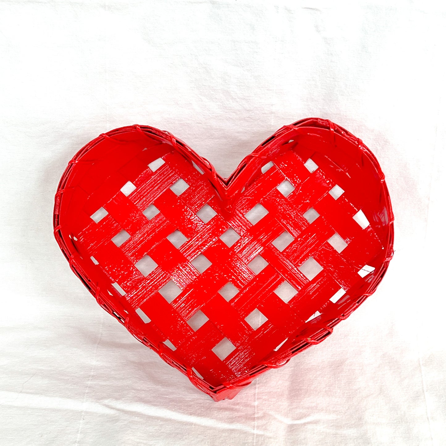 Vintage Heart Basket