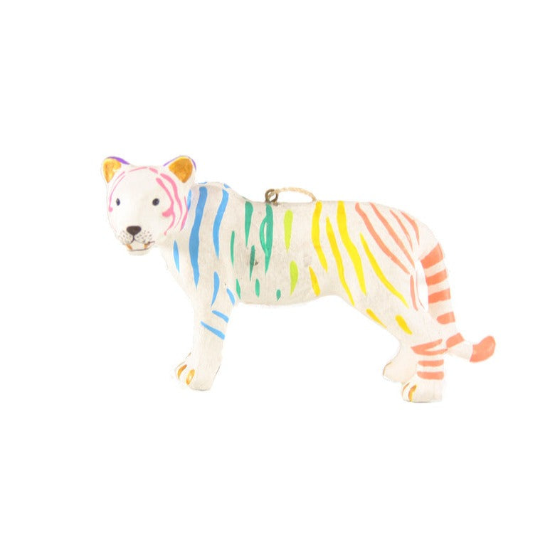 Rainbow Tiger Ornament