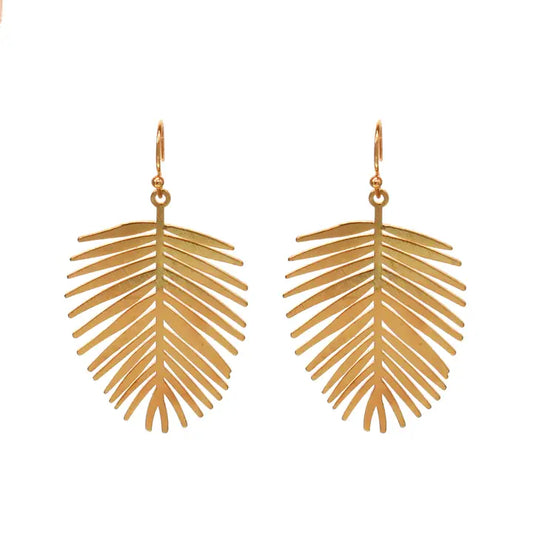 Palm Frond Earrings