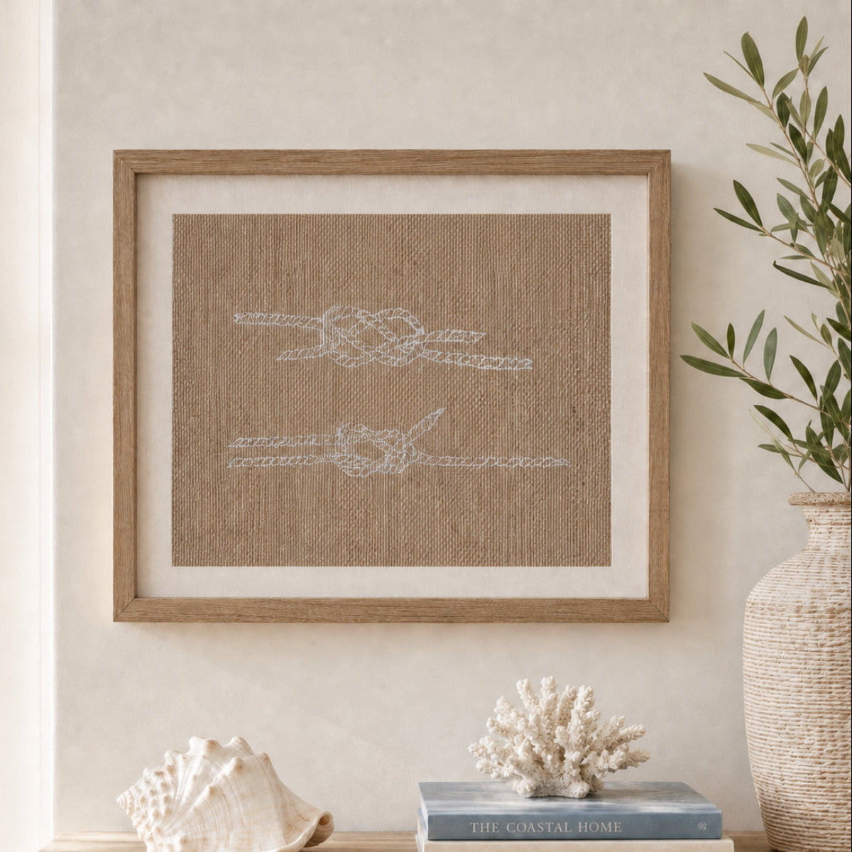 Sailor's Knots 8x10 Burlap Art Print