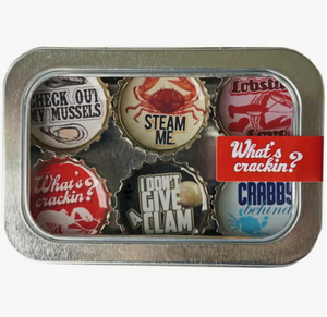 What's Crackin' Seafood Magnet Set
