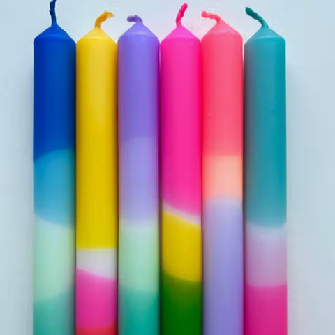 Brights Dip Dye Candles