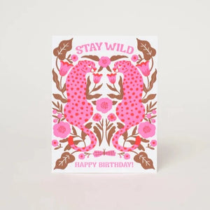 Stay Wild Birthday Greeting Card