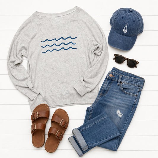 Waves Slouchy Pullover