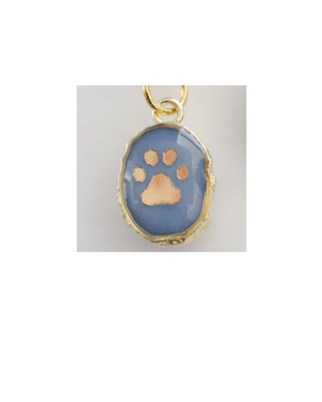 Paw Print Gemstone Necklace