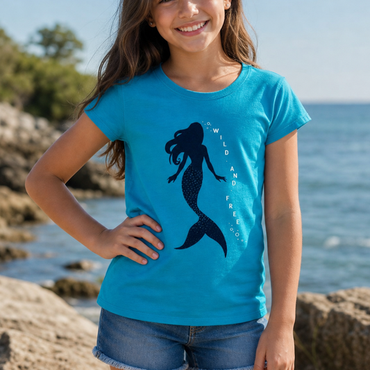 Mermaid Girls Princess-Cut Tee