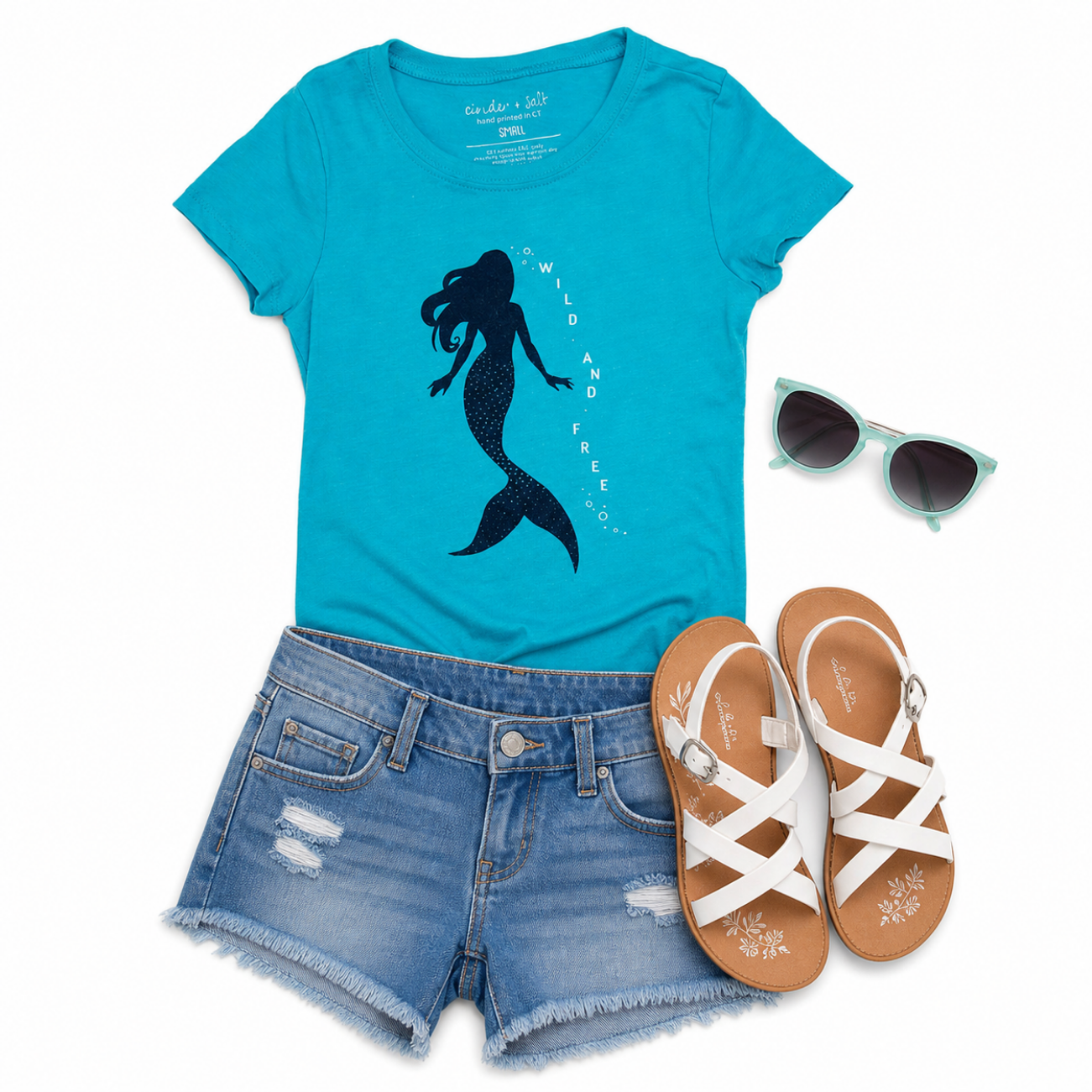 Mermaid Girls Princess-Cut Tee